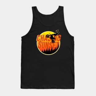 Chasing Sunset on a Dirtbike Tank Top